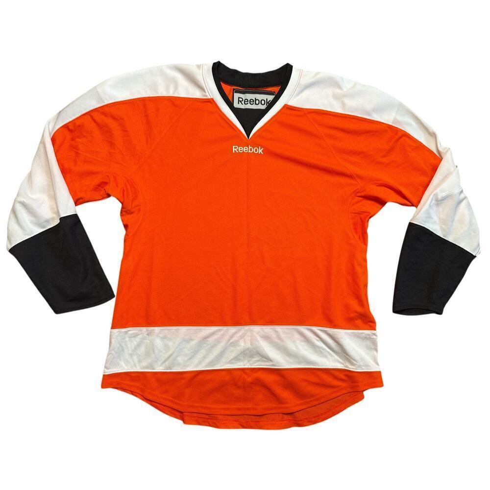 Philadelphia Flyers Orange Reebok Home Jersey Men's Size L